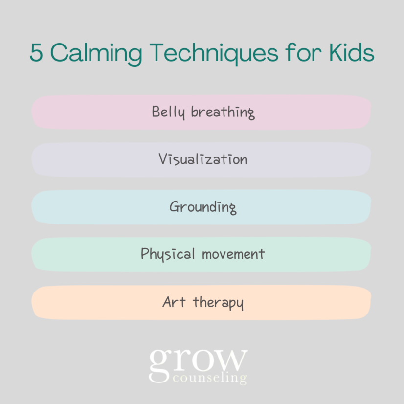 Five Calming Techniques for Kids